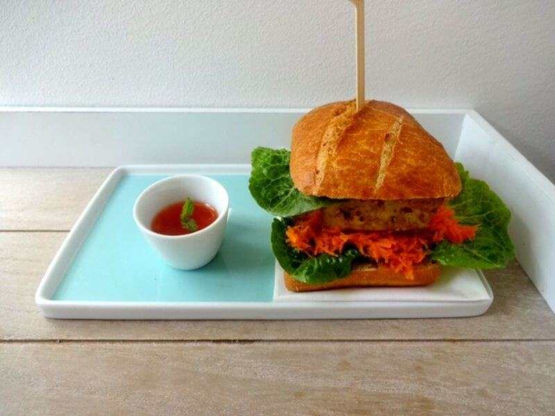 Veganer Asia-Burger