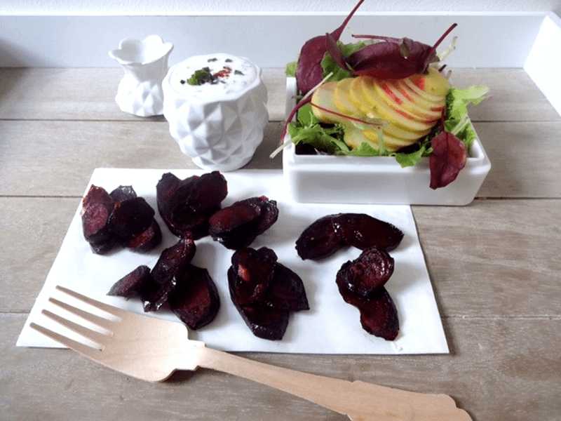 Gebackene Rote Beete mit Apfel-Carpaccio