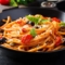 Knoblauchspaghetti mit frischen Tomaten